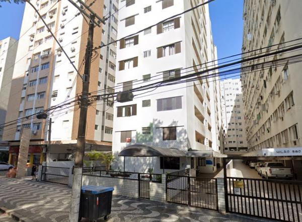 Apartamento 1 dormitório em Santos | Edificio Turim |